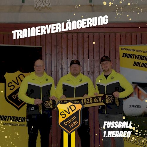 Trainerverlängerung in trockenen Tüchern!
