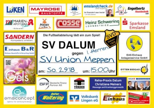 Sonntag ist HEIMSPIEL-Tag