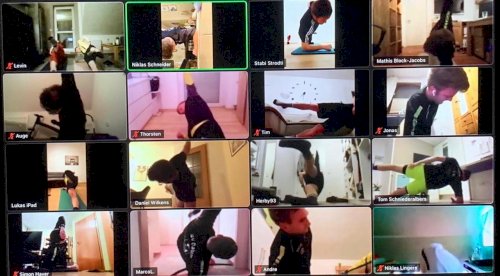Online- Trainingsbeginn unserer Ersten Herren im Jahr 2021