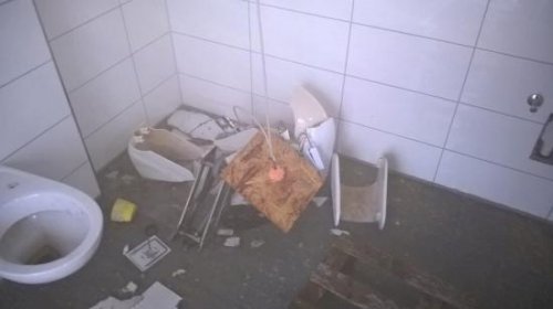 Vandalismus auf dem Sportplatz