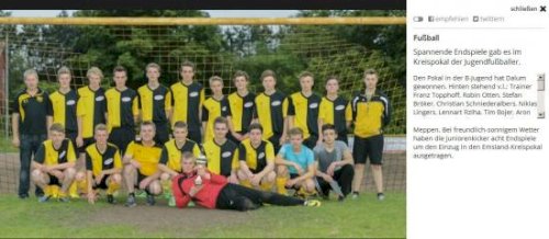 Endscheidungsspiel zum Aufstieg in die Kreisliga