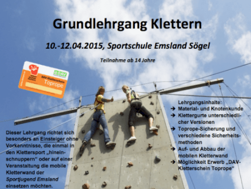Grundlehrgang Klettern