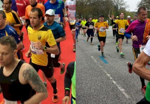 Drei erfolgreiche Marathonis in Hamburg